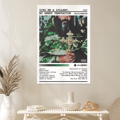 Suicide Boys Sing Me a Lullaby, My Sweet Temptation Album Music Poster Gift Album Cover Size 24''x36''