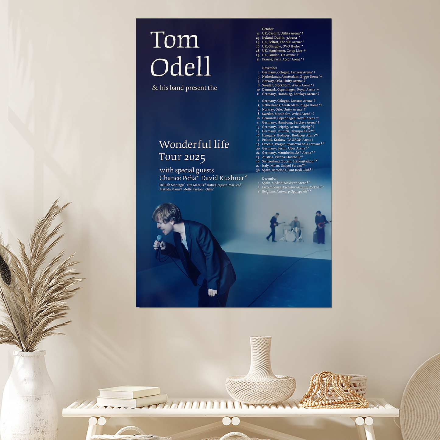 Music Poster- Tom Odell Poster, One Sheet Wall Size 24''x36''
