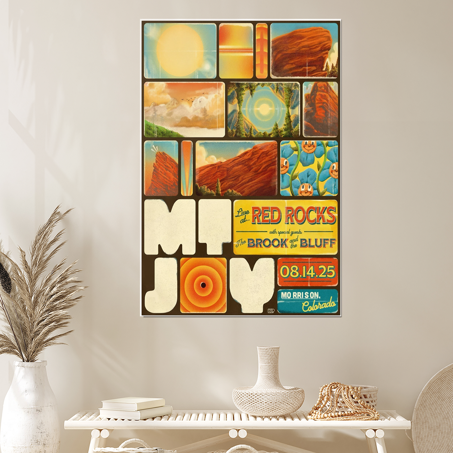 Mt. Joy – Red Rocks Morrison CO Aug 14 2025 Poster Size 24''x36''