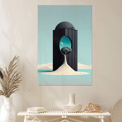 Abstract Dreamscape: Captivating Surreal Poster | Artistic Surrealism Print | Intriguing Wall Art Decor | Whimsical Landscape Illustration