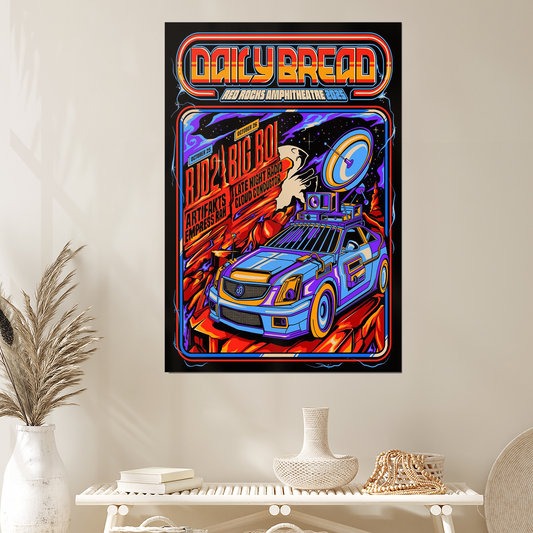 Daily Bread Red Rocks October 25 26 2025 Show Poster Size 24''x36''