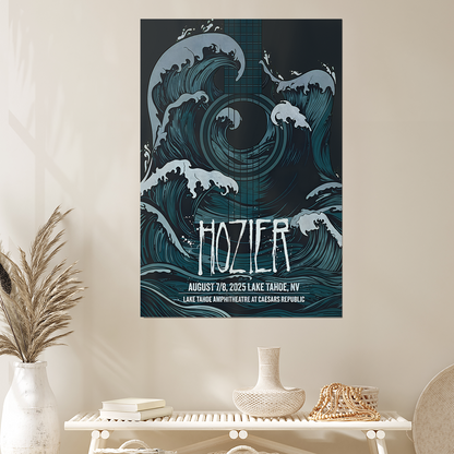 Music Poster Hozier Lake Tahoe August 7 & 8 Show Poster Tour 2025 Size 24''x36''