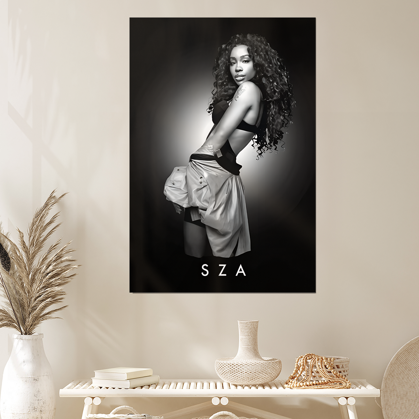 Black&White Poster- SZA Poster, One Sheet Wall Size 24''x36''