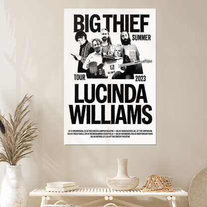 Summer Tour with Lucinda Williams Poster Size 24''x36''