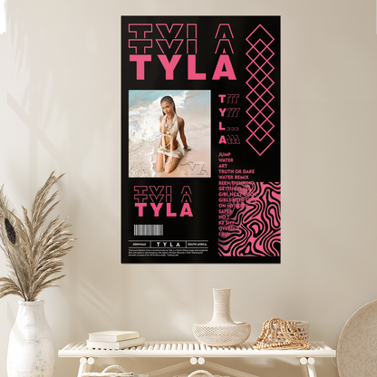 Tyla Biography Decor Poster, One Sheet Wall Size 24''x36''
