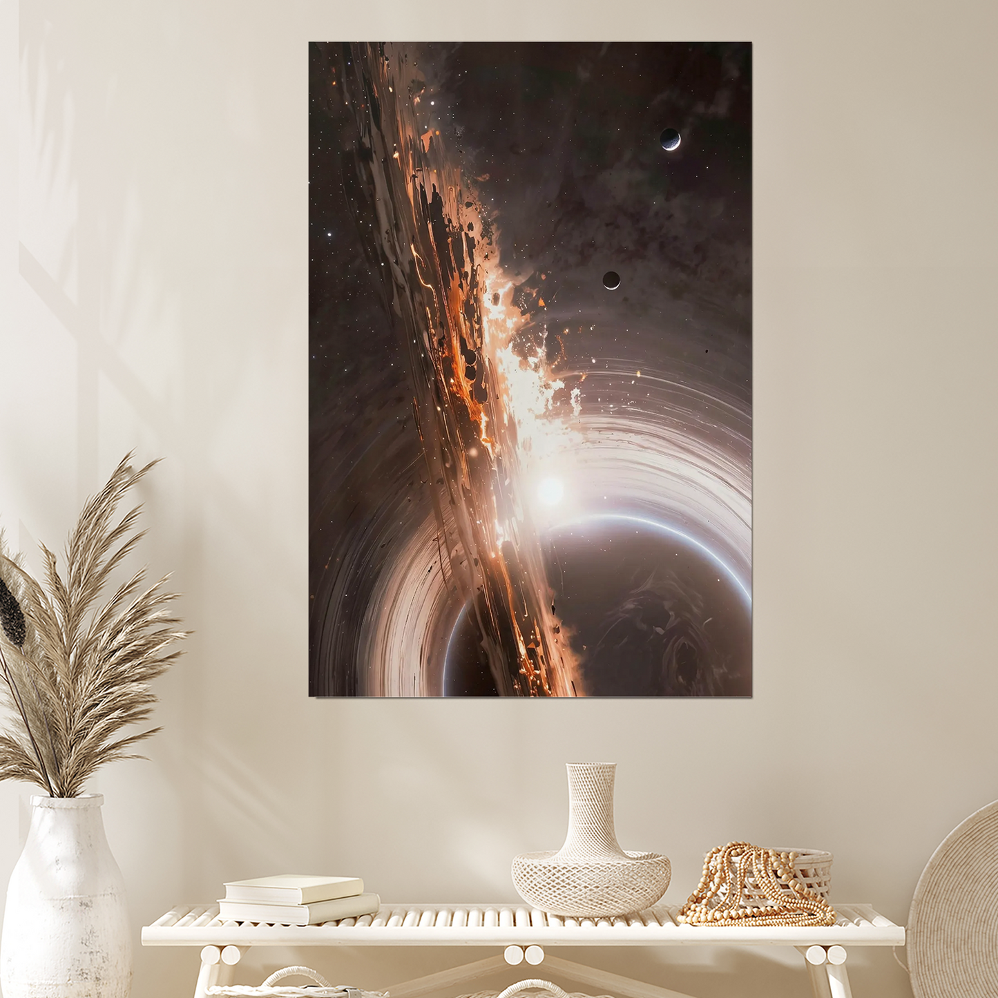 Supernova Wall Art, Cosmic Explosion Poster, Black Hole Event Horizon Art