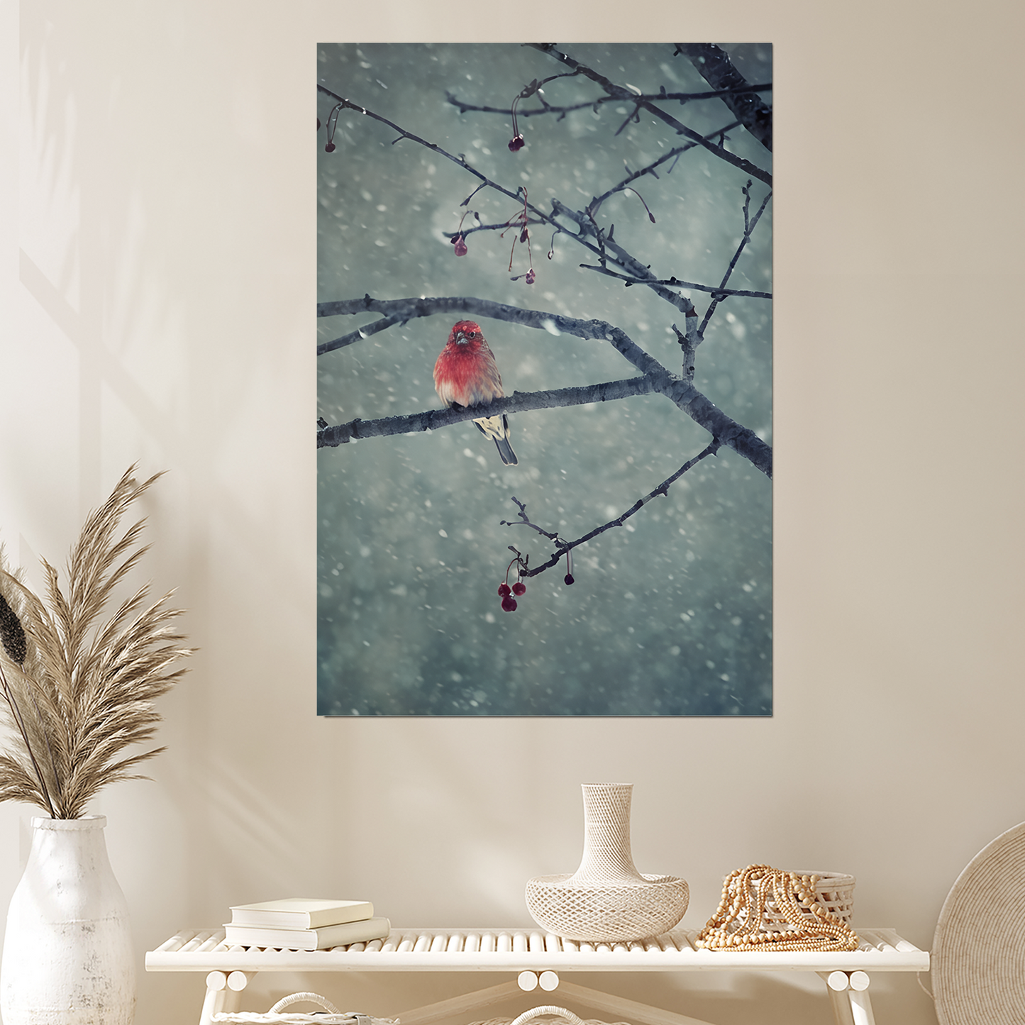 Home Decor- Snowing Poster, One Sheet Wall Size 24''x36''