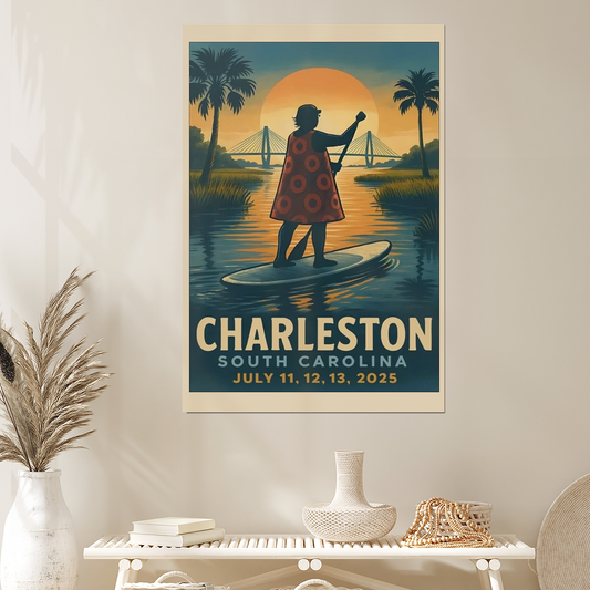 Phish Summer Tour 2025 Poster – Charleston Lot Wall Art Print Unframed Size 24''x36''