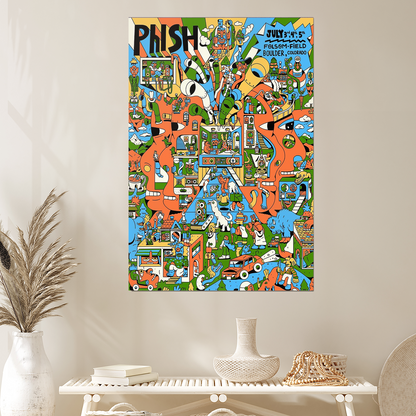 NEW Phish Jul 3 4 5 2025 Boulder CO Tour Poster Size 24''x36''