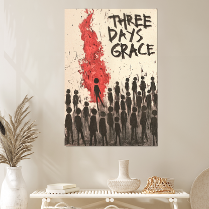 Music Poster- Three Days Grace Album Art Poster, One Sheet Wall Size 24''x36''