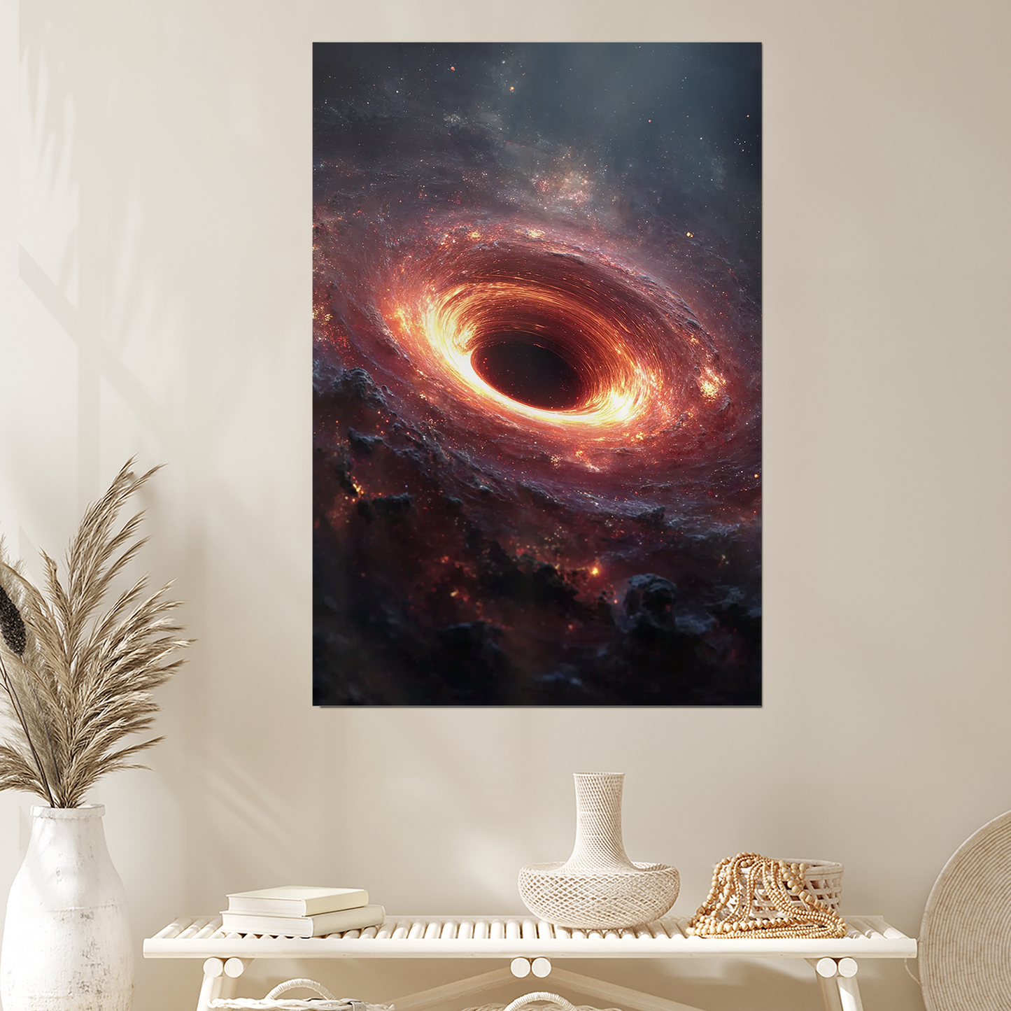 Black Hole Poster, Cosmic Wall Art, Dark Star Decor