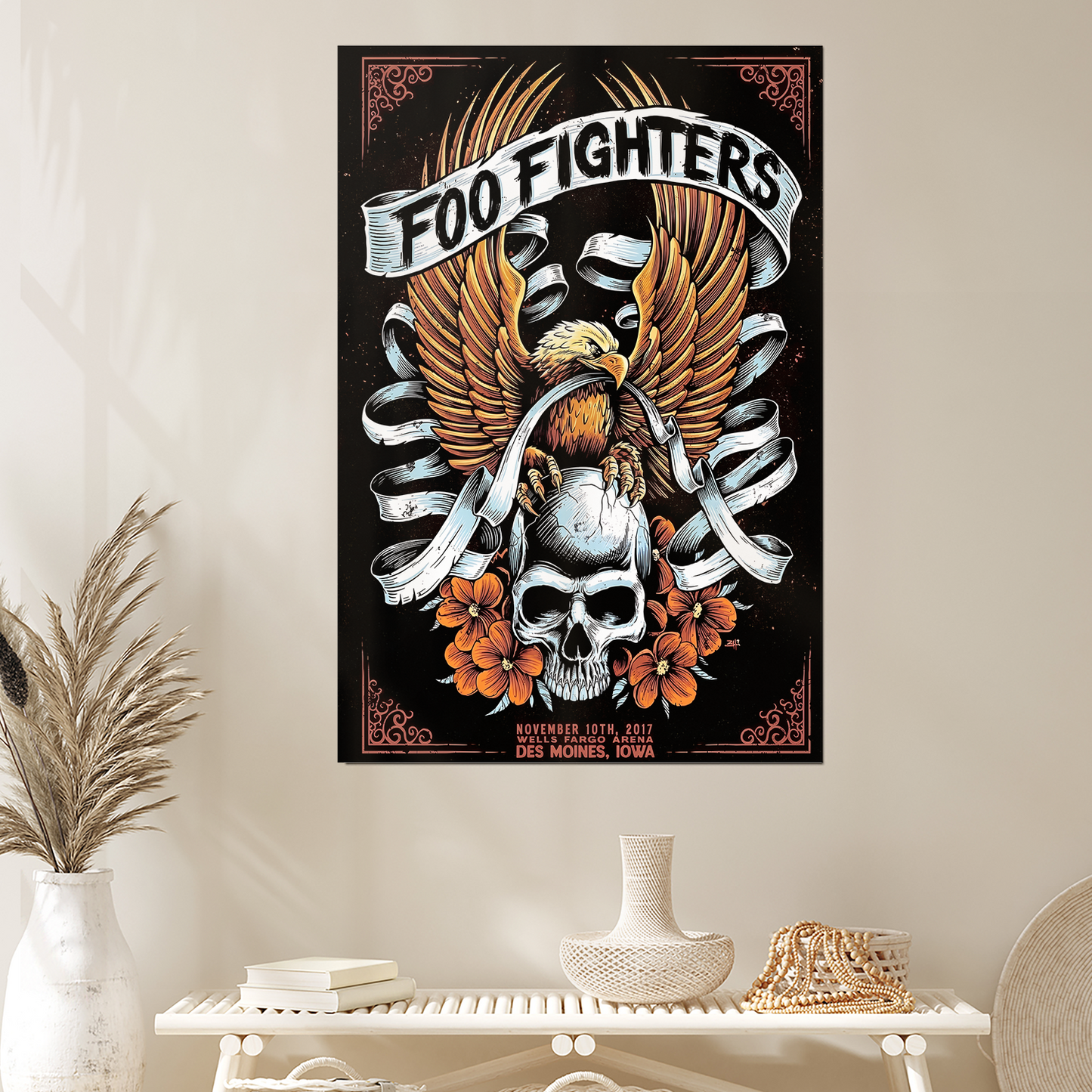Foo Fighters Music Poster  Reproduction Concert Size 24''x36''