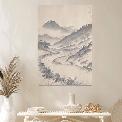 Transitional Landscape, Passage III Wall Art Print, Conceptual Digital Poster
