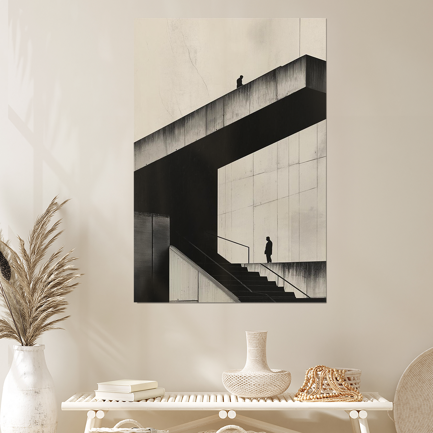 Brutalist Architecture Art Print: Concrete Building Poster