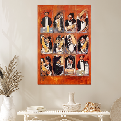 Home Poster- Guy Buffet Martini Canvas Poster, One Sheet Wall Size 24''x36''