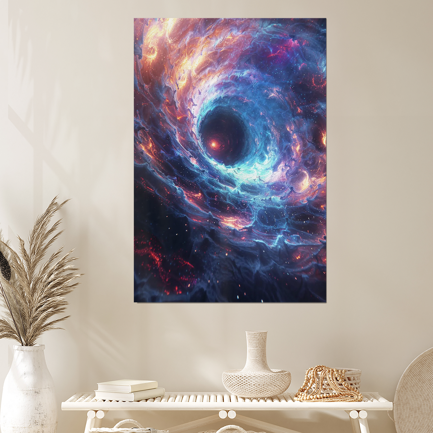 Eventfall | Cosmic Black Hole Poster | Sci-Fi Space Wall Art Print