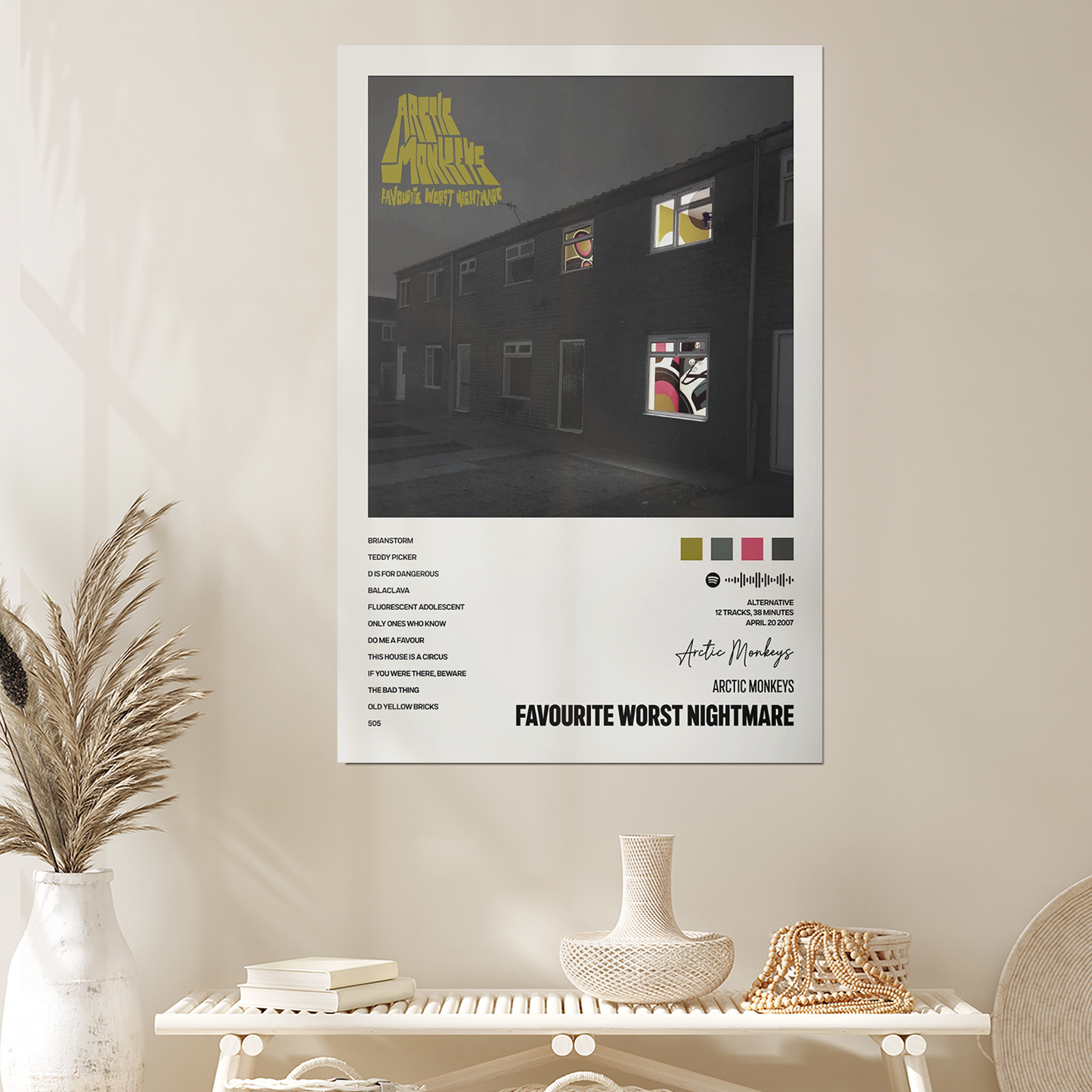 Music Poster- Arctic Monkeys, FWN Album Art Poster Size 24''x36''
