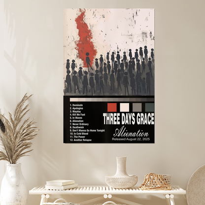 Three Days Grace - Alienation Album Poster, One Sheet Wall Size 24''x36''