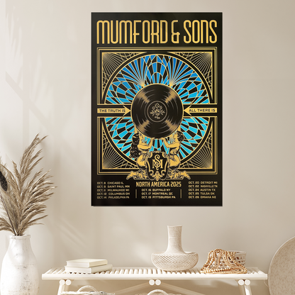 Mumford & Sons 2025 Tour Poster Size 24''x36''