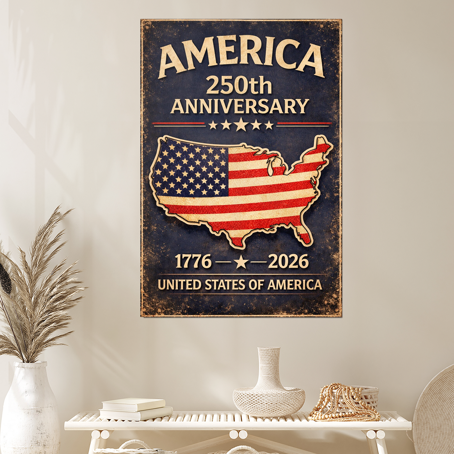 250 Years Poster – Patriotic Wall Art for USA Independence & 250th Birthday