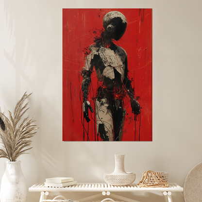 Dystopian Robot Wall Art - Industrial Sci Fi Poster