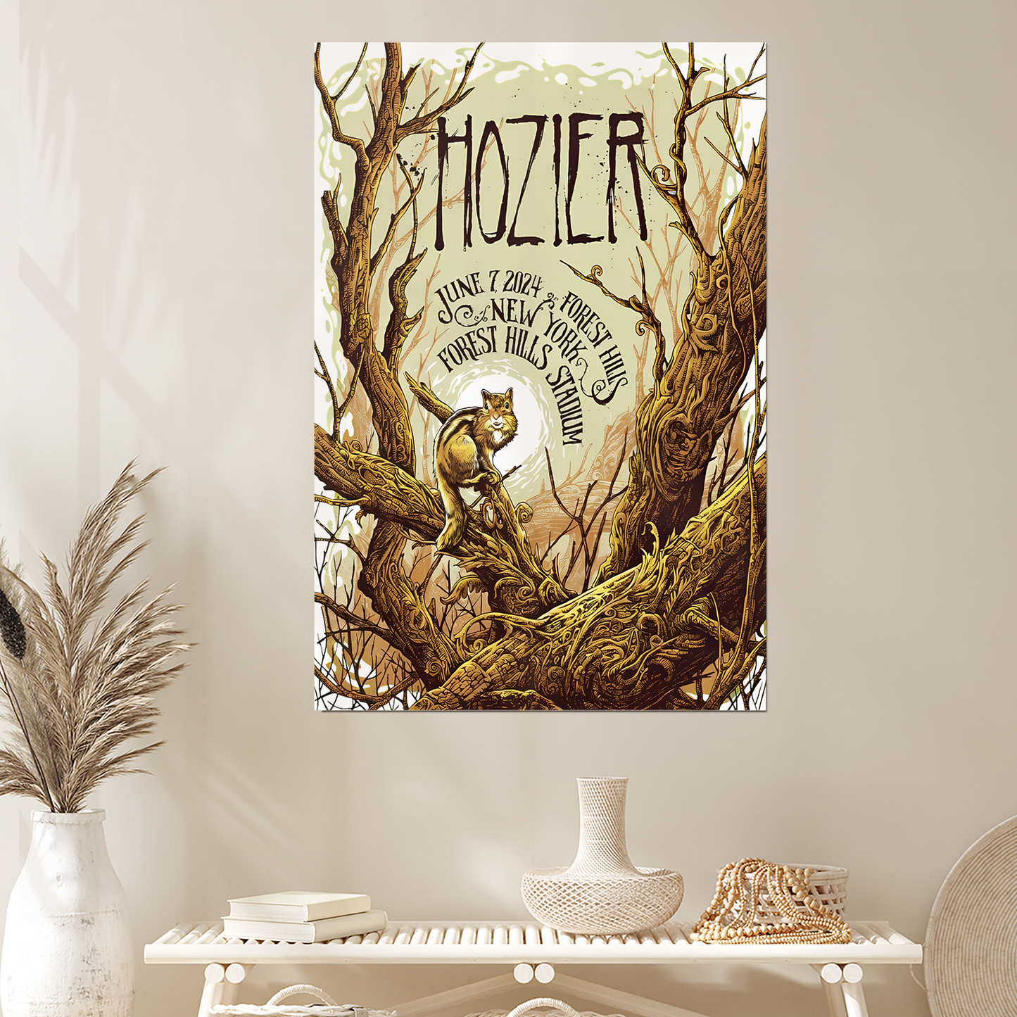 Music Poster Hozier  New York June 7 Show Poster Show Poster Size 24''x36''