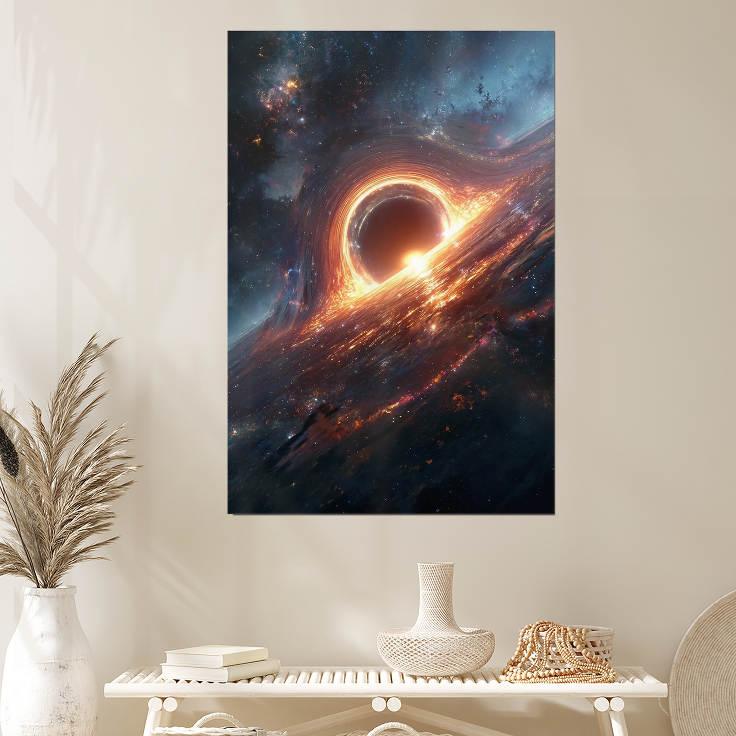 Cosmic Gateway Black Hole Art Print Space Wall Decor Galaxy Poster
