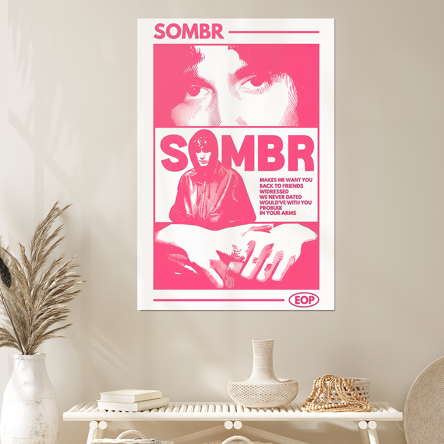 Music Poster- Sombr music Poster, One Sheet Wall Size 24''x36''