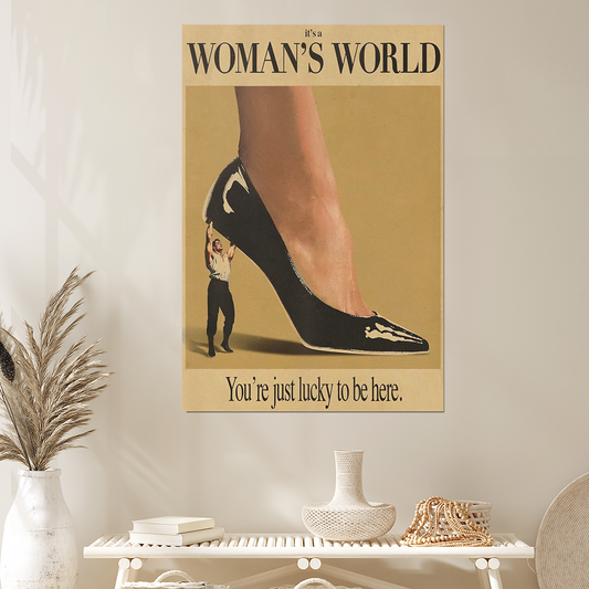 Vintage Wall Art You're just lucky to be here Poster Size 24''x36''