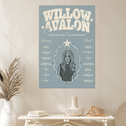 Willow Avalon EU & UK tour Size 24''x36''