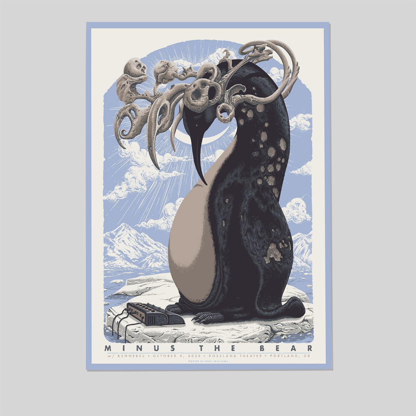 Minus The Bear Concert Poster Print Oct 4 2025 Portland OR Roseland Size 24''x36''