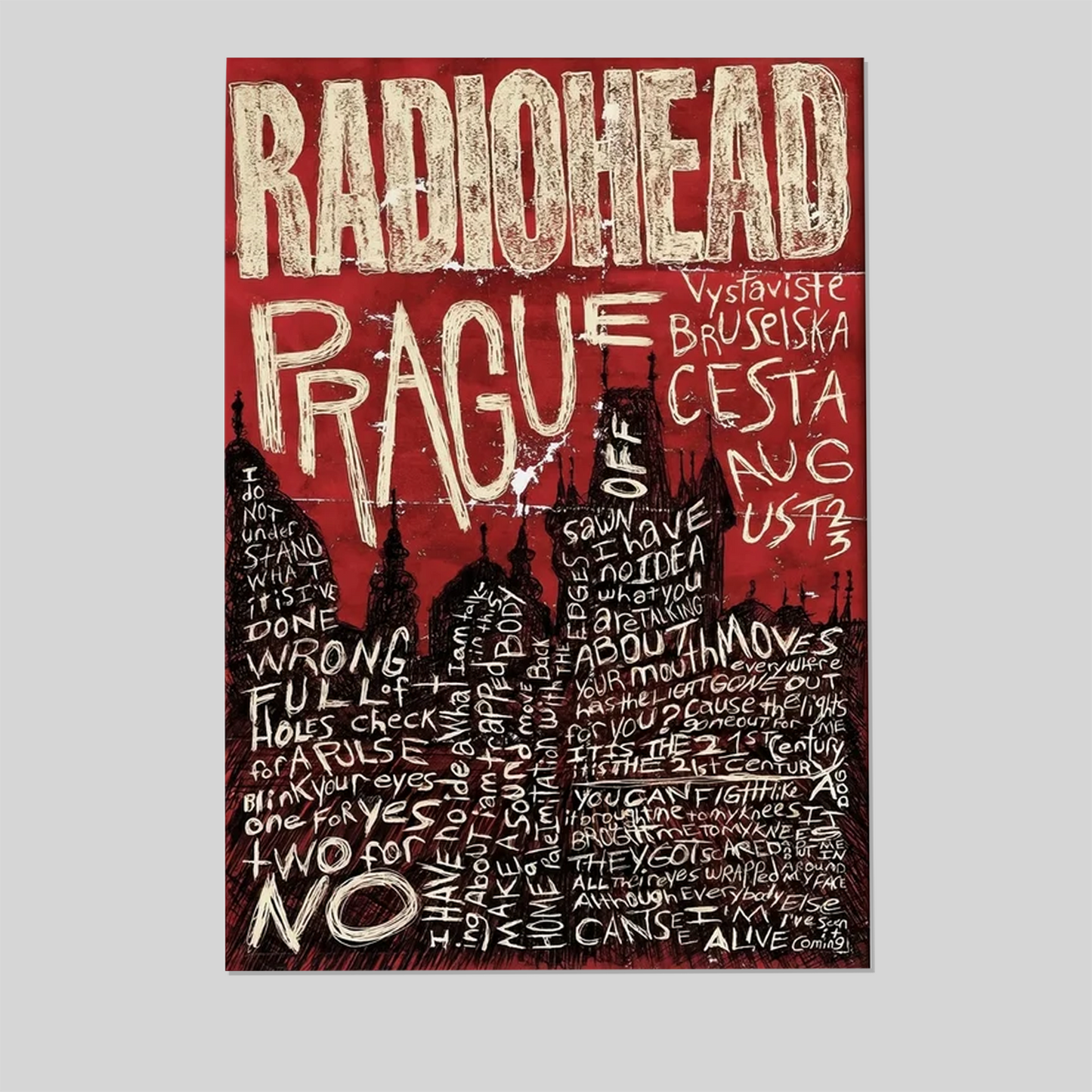 Music Poster- Alternative Band 80s Poster Size 24''x36''