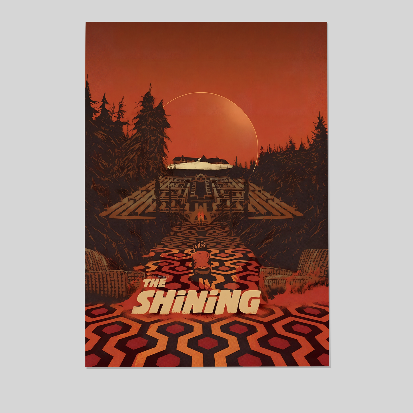 The Shining Movie Poster: Horror Film Wall Art Poster, One Sheet Wall Size 24''x36''