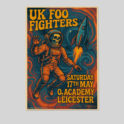 UK Foo Fighters O2 Academy Leicester Size 24''x36'' - Gategoo Size 24''x36''