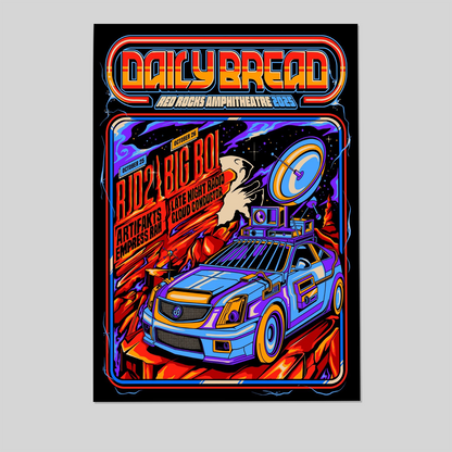 Daily Bread Red Rocks October 25 26 2025 Show Poster Size 24''x36''