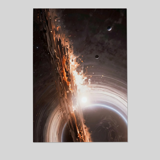 Supernova Wall Art, Cosmic Explosion Poster, Black Hole Event Horizon Art