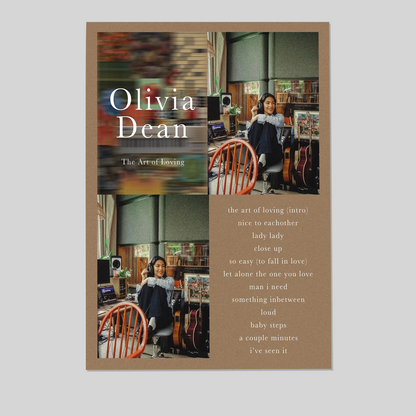 Music Poster- Oli.vi.a Dean Digital Wall Art Poster Size 24''x36''