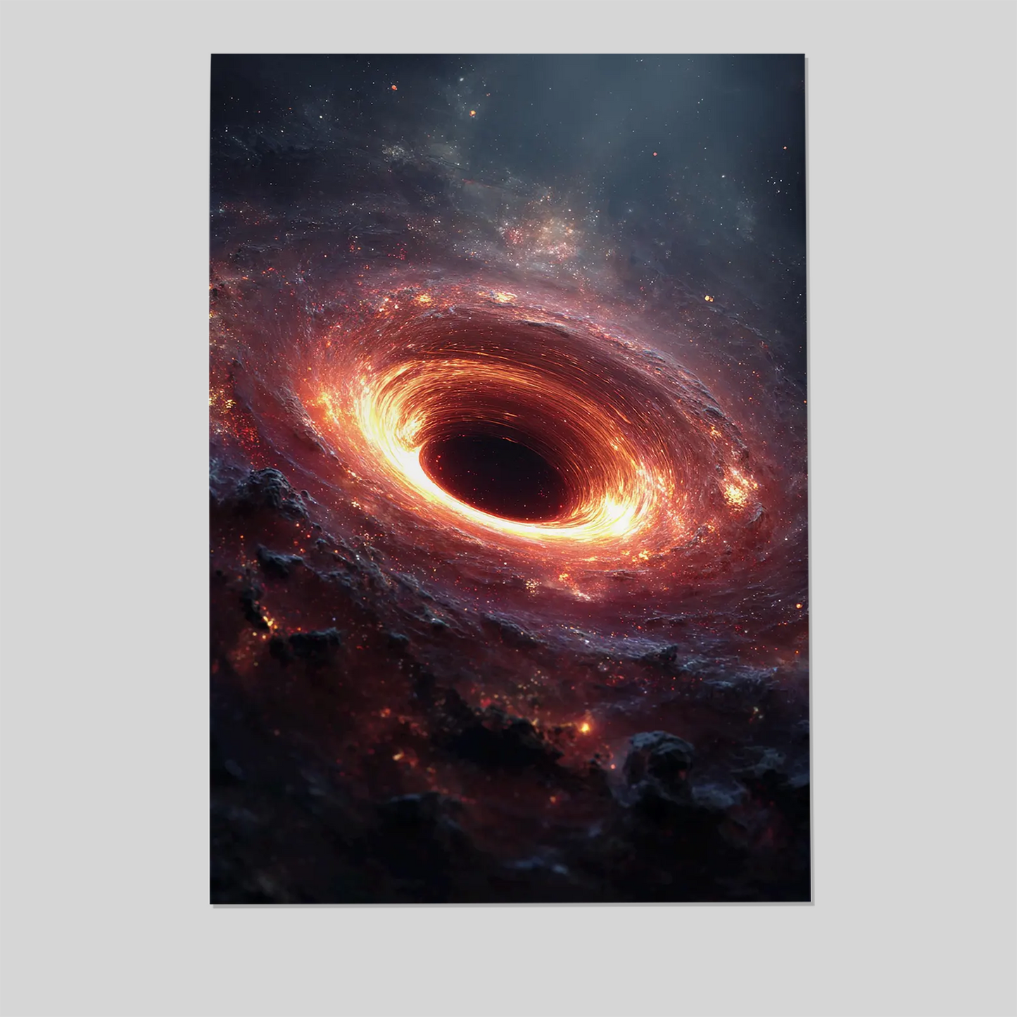 Black Hole Poster, Cosmic Wall Art, Dark Star Decor