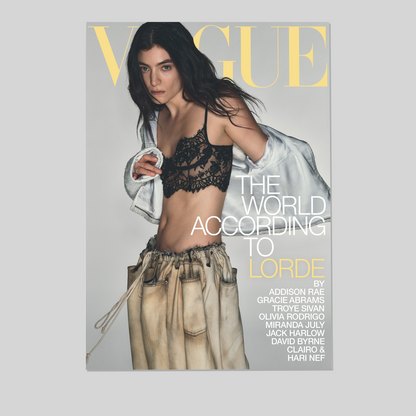 Music Poster Lorde for V,o,gue Australia July 2025 Size 24''x36''