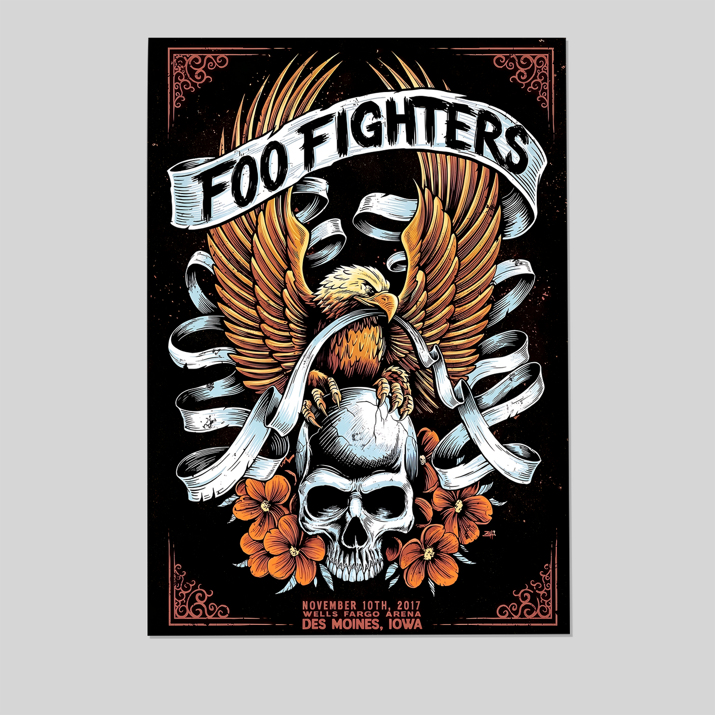 Foo Fighters Music Poster  Reproduction Concert Size 24''x36''