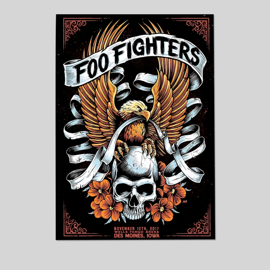 Foo Fighters Music Poster  Reproduction Concert Size 24''x36''