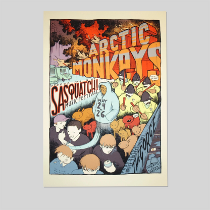 2006 Arctic Monkeys - Sasquatch! Gorge Silkscreen Concert Poster Size 24''x36''