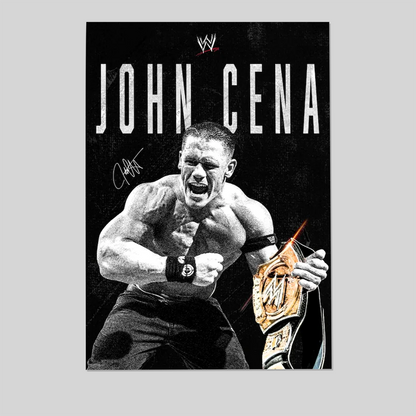 John Cena WWE Signature Poster Size 24''x36''