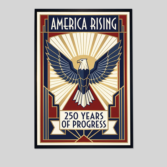 America 250 (1776–2026) Farmhouse Patriotic Decor – Poster Independence Wall Print