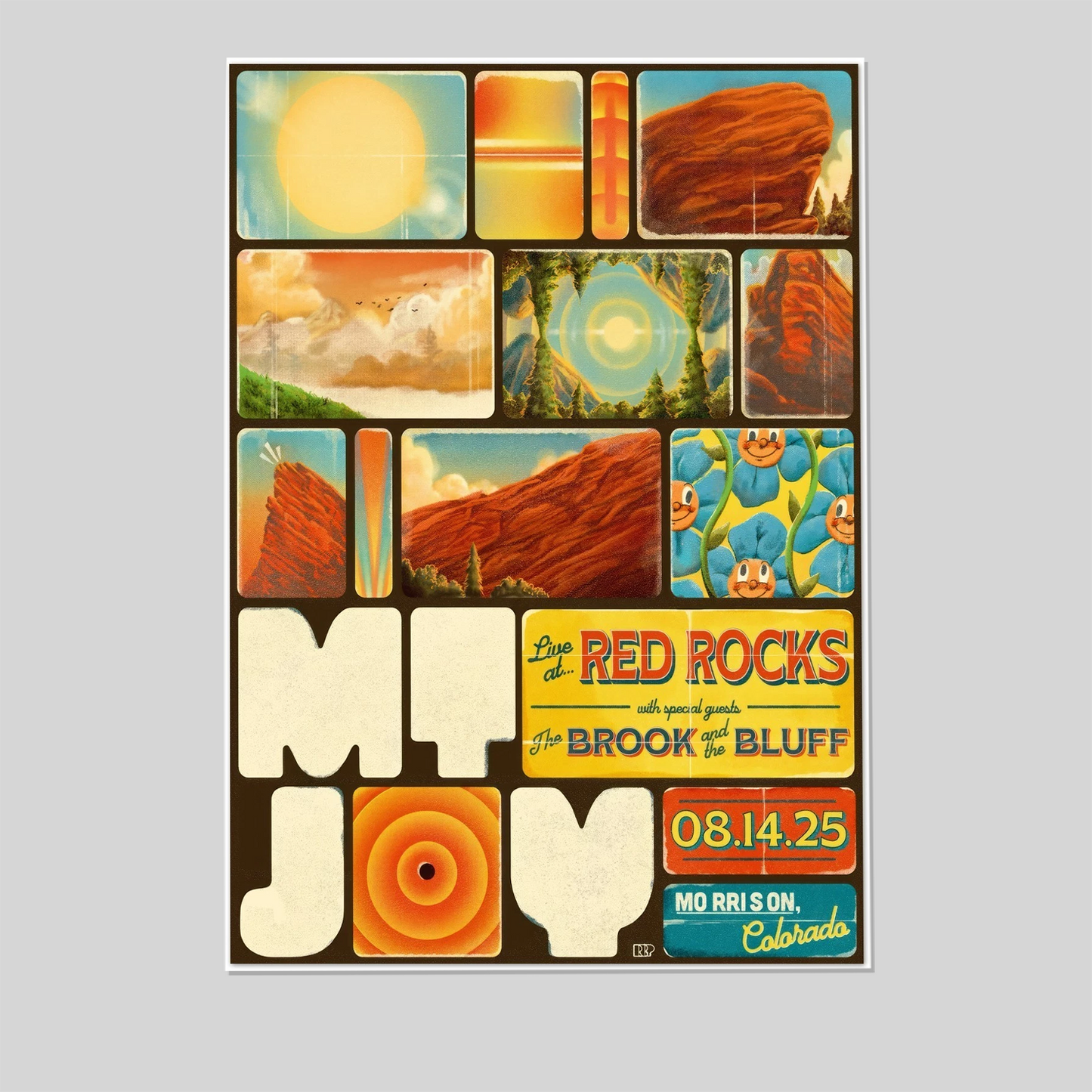 Mt. Joy – Red Rocks Morrison CO Aug 14 2025 Poster Size 24''x36''