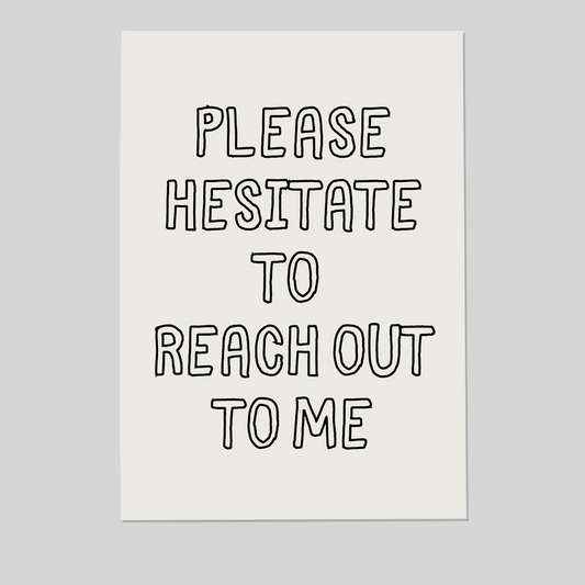 Office Quotes Wall Art, Please Hesitate to Reach Out, Funny Office Prints, Sarcastic Home Office Decor, Cute Work Poster