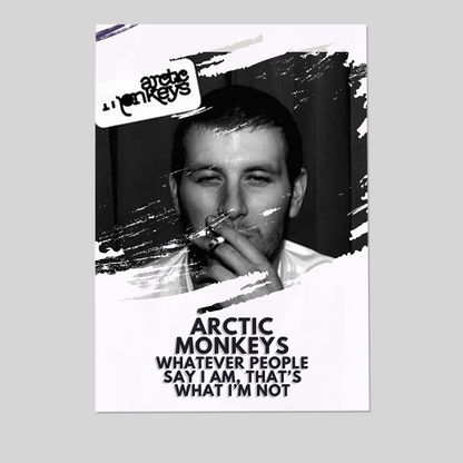 Music Poster- Arctic Monkeys Whatever People Say I Am Wall Art Poster Size 24''x36''