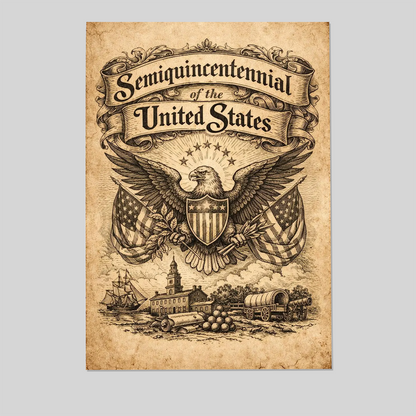 America 250 (1776–2026) Farmhouse Patriotic Decor – Rustic Independence Wall Print - Chalkboard Art
