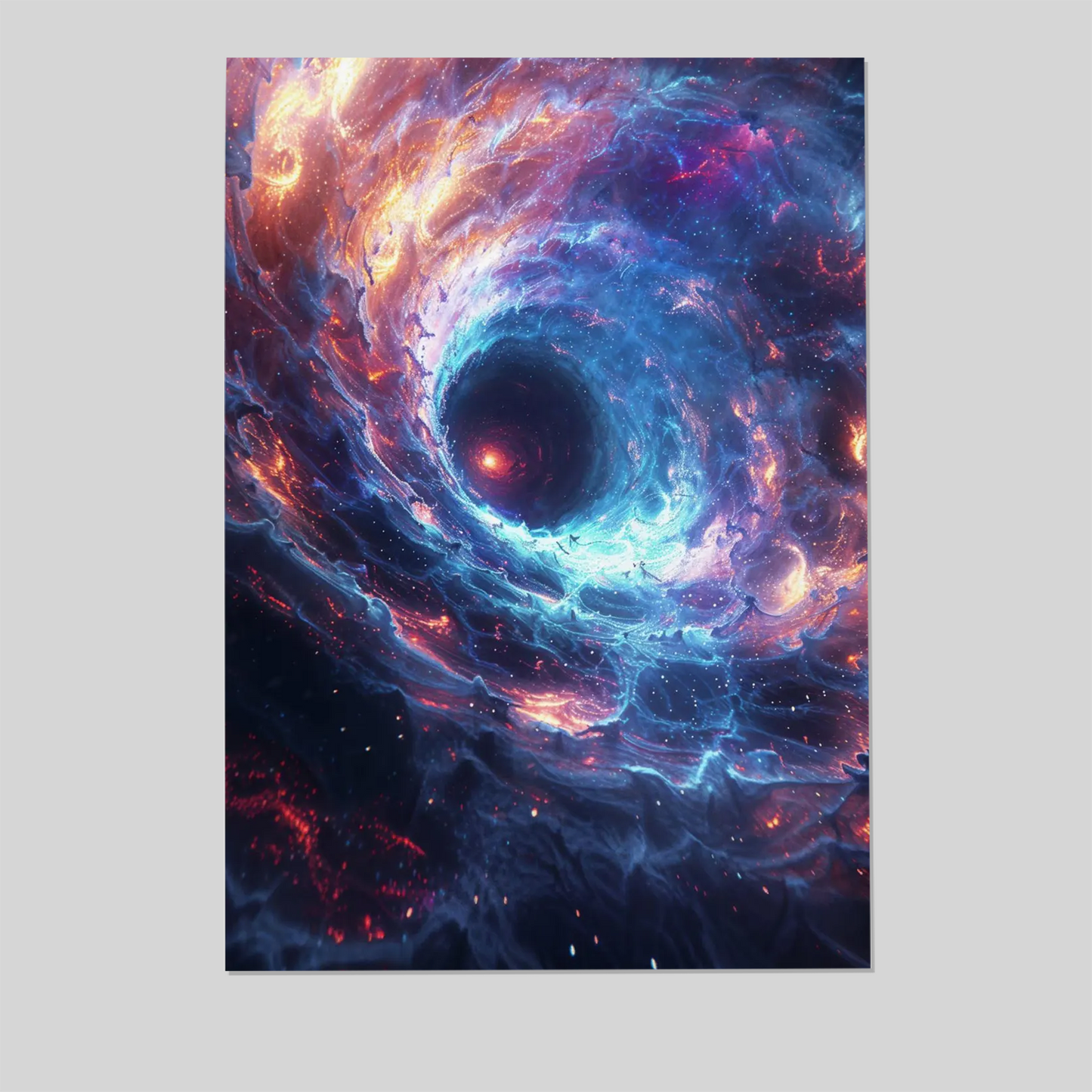 Eventfall | Cosmic Black Hole Poster | Sci-Fi Space Wall Art Print