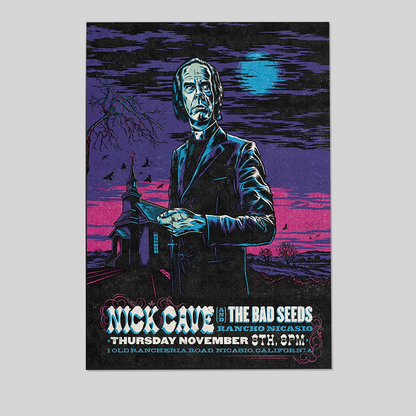 Music Poster- Nick Cave & The Bad Seeds Concert Poster Size 24''x36''